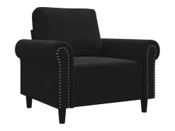 Discount vidaxl Poltrona 60 cm veludo Preto