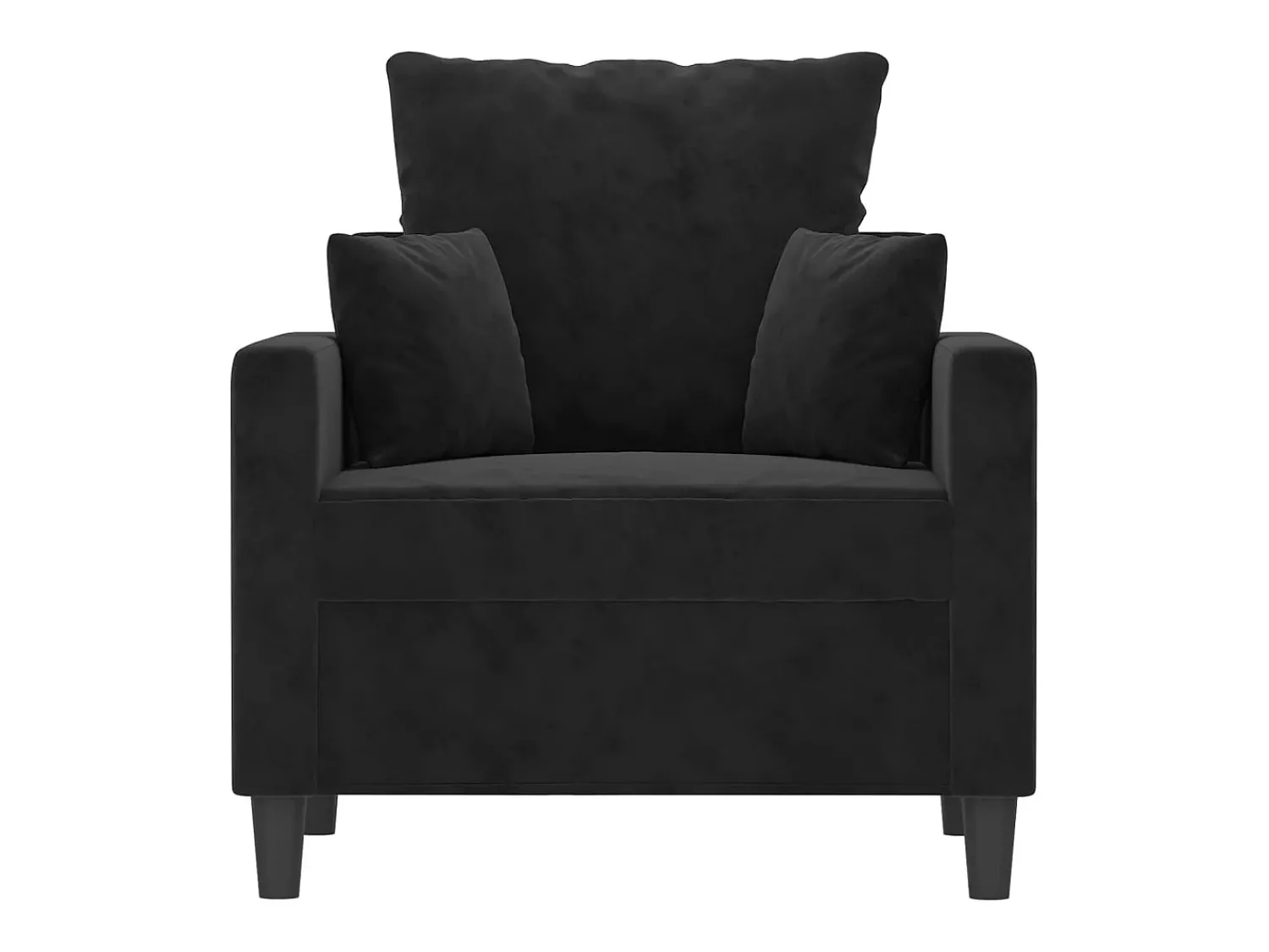 Poltrona| Poltrona 60 cm veludo PT455171 Preto