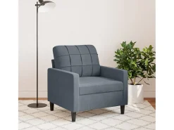 Poltrona| Poltrona 60 cm veludo verde-escuro PT707918 Cinzento