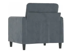 Poltrona* Poltrona 60 cm veludo verde-escuro PT205076 Cinzento