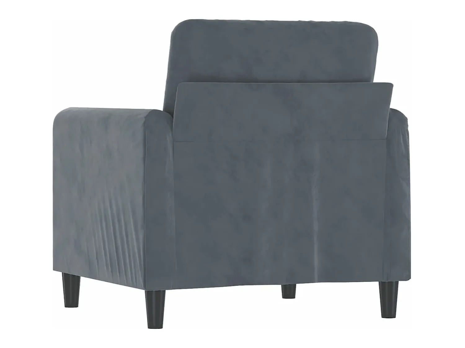 Poltrona* Poltrona 60 cm veludo verde-escuro PT205076 Cinzento
