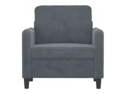Poltrona* Poltrona 60 cm veludo verde-escuro PT205076 Cinzento