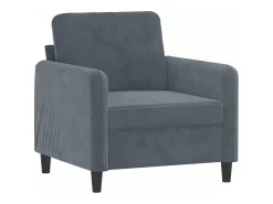 Poltrona* Poltrona 60 cm veludo verde-escuro PT205076 Cinzento