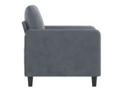 Poltrona* Poltrona 60 cm veludo verde-escuro PT205076 Cinzento