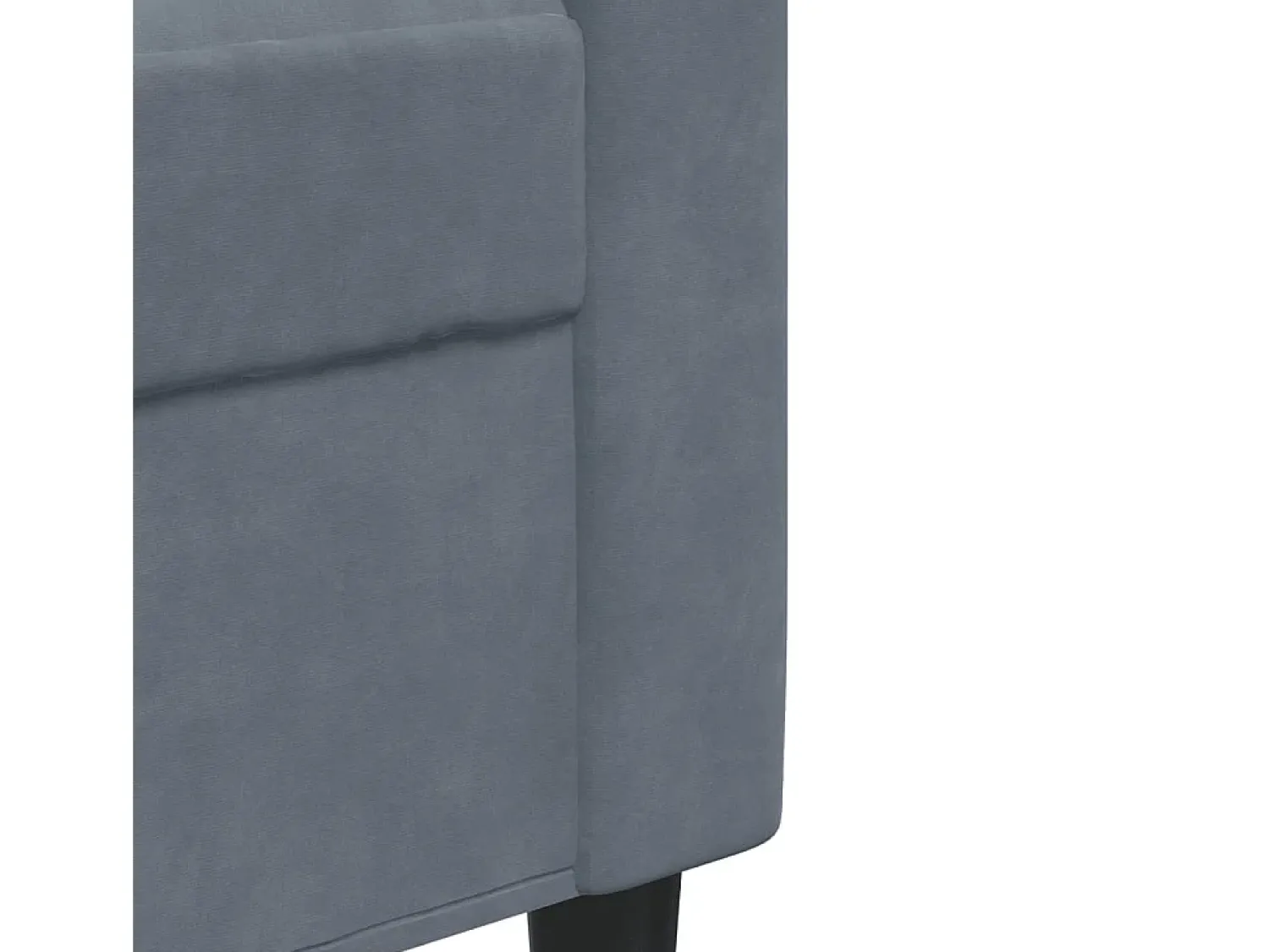 Poltrona|vidaxl Poltrona 60 cm veludo verde-escuro Cinzento