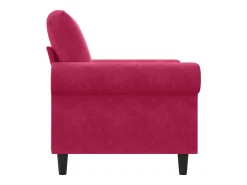 Outlet vidaxl Poltrona 60 cm veludo -tinto Vermelho