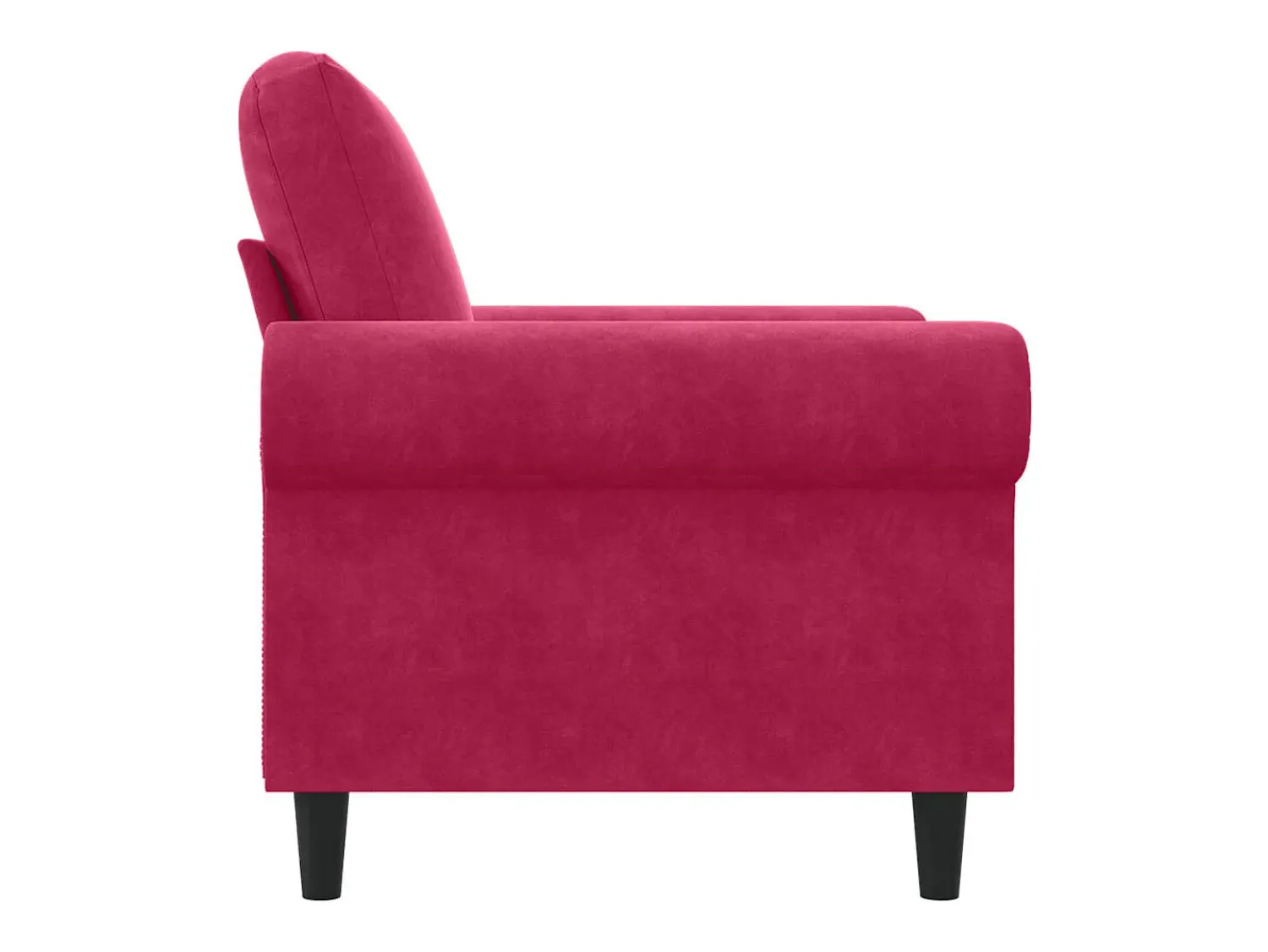 Outlet vidaxl Poltrona 60 cm veludo -tinto Vermelho