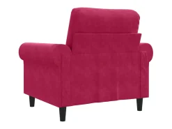 Outlet vidaxl Poltrona 60 cm veludo -tinto Vermelho