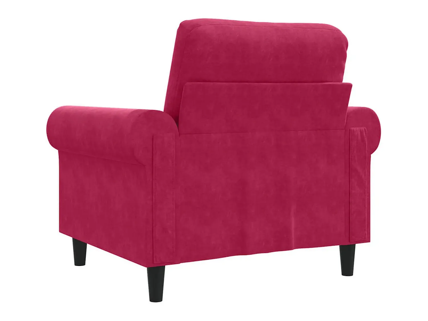 Outlet vidaxl Poltrona 60 cm veludo -tinto Vermelho