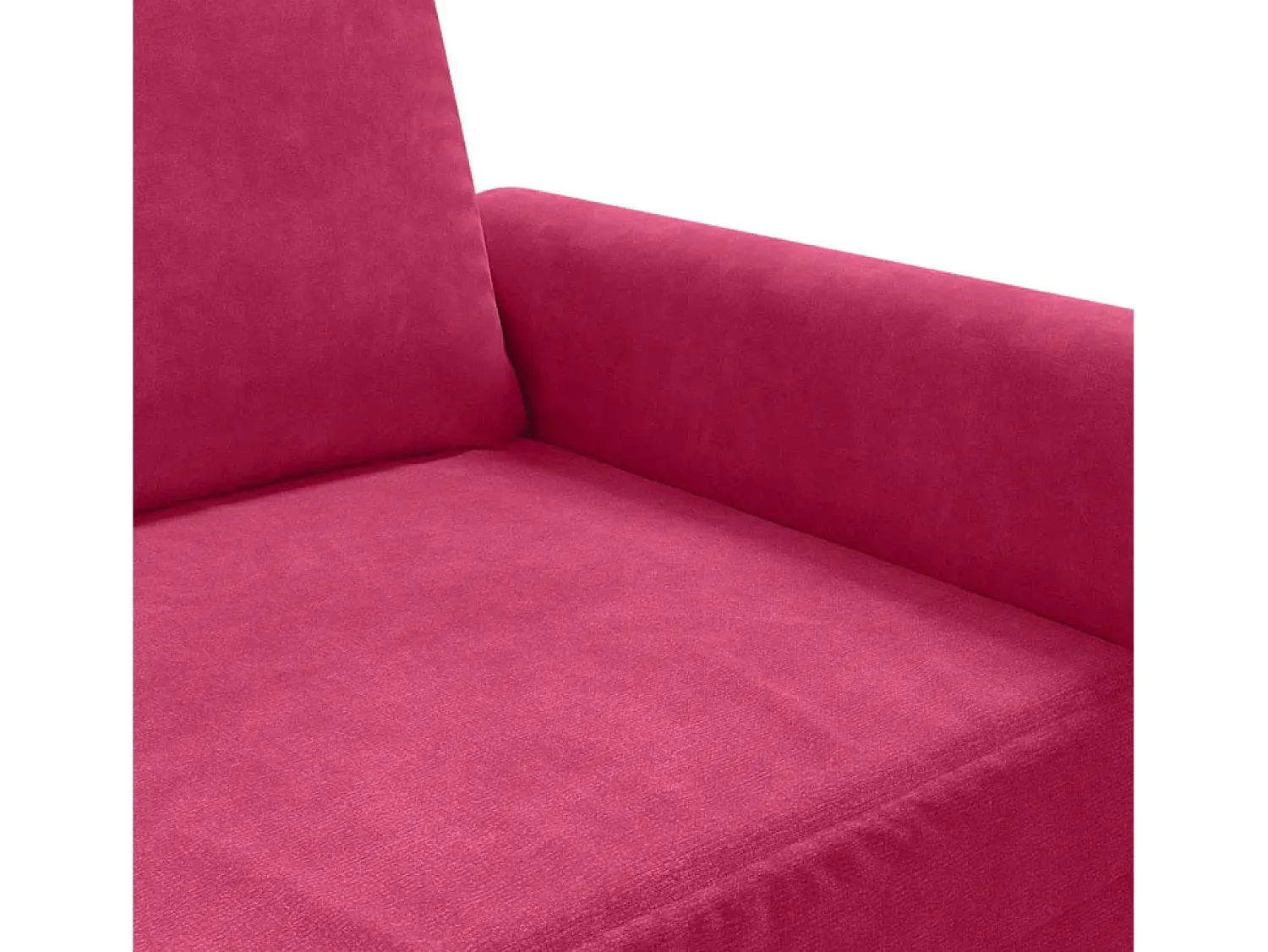 Outlet vidaxl Poltrona 60 cm veludo -tinto Vermelho