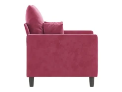 Poltrona| Poltrona 60 cm veludo -tinto PT671708 Vermelho