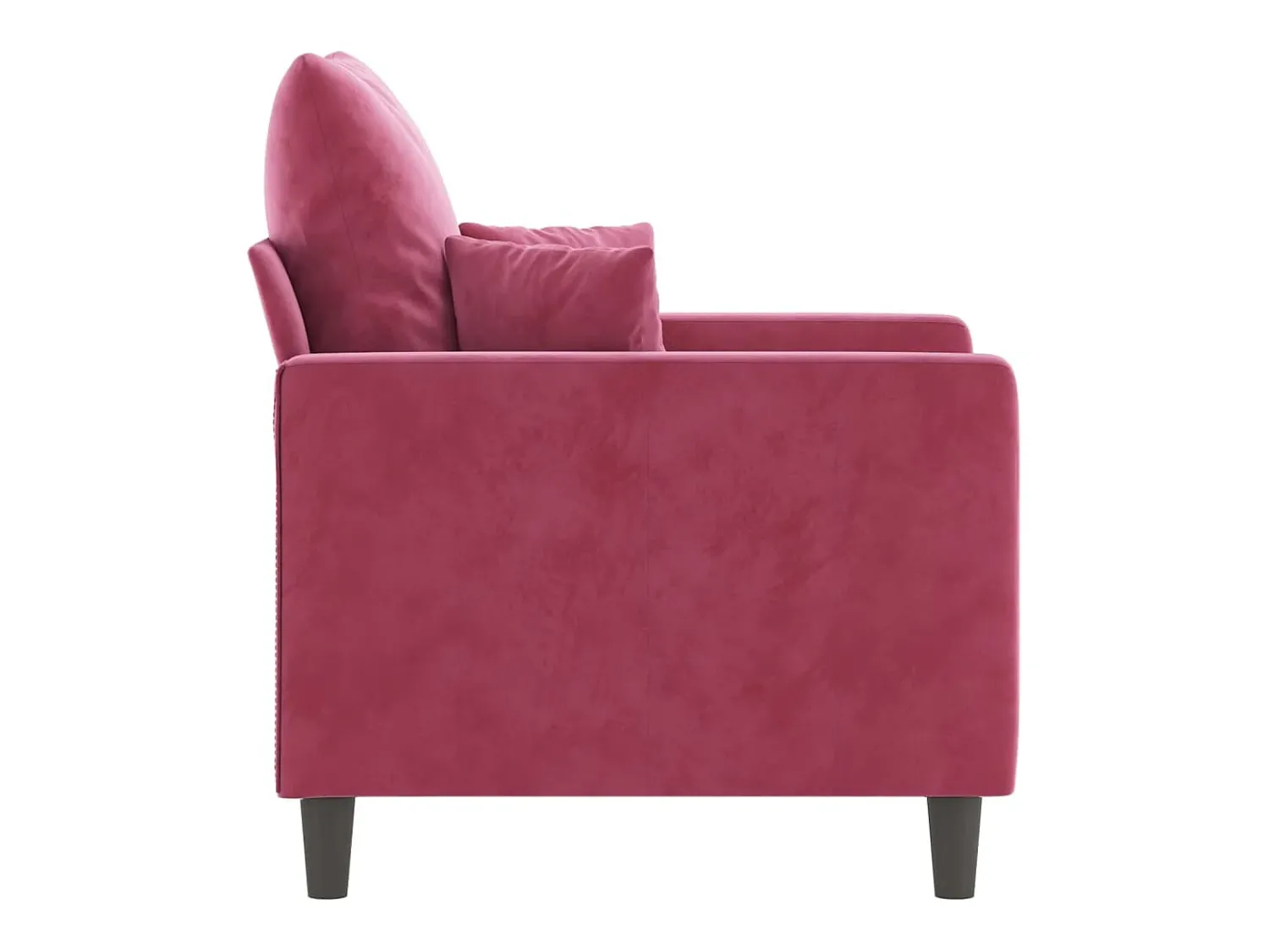 Poltrona| Poltrona 60 cm veludo -tinto PT671708 Vermelho