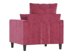Poltrona| Poltrona 60 cm veludo -tinto PT671708 Vermelho