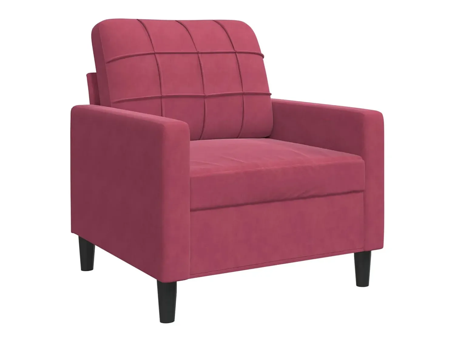 Poltrona 60 cm veludo -tinto PT398050^ Poltrona
