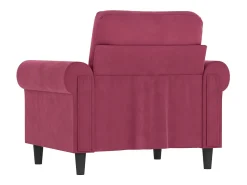 Poltrona| Poltrona 60 cm veludo -tinto PT598073 Vermelho