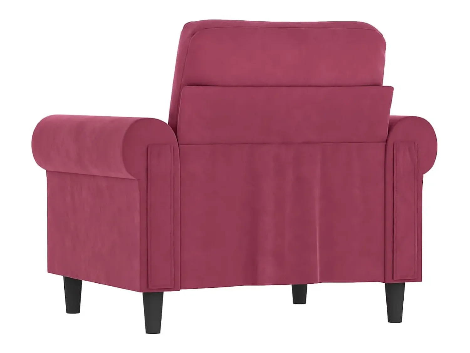 Poltrona| Poltrona 60 cm veludo -tinto PT598073 Vermelho