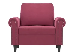 Poltrona| Poltrona 60 cm veludo -tinto PT598073 Vermelho