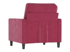 Poltrona* Poltrona 60 cm veludo -tinto PT872830 Vermelho