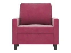 Poltrona* Poltrona 60 cm veludo -tinto PT872830 Vermelho