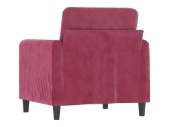 Poltrona* Poltrona 60 cm veludo -tinto PT161532 Vermelho