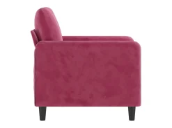 Poltrona* Poltrona 60 cm veludo -tinto PT161532 Vermelho