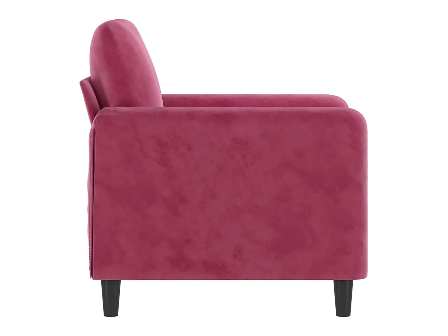 Poltrona* Poltrona 60 cm veludo -tinto PT161532 Vermelho