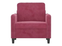 Poltrona* Poltrona 60 cm veludo -tinto PT161532 Vermelho