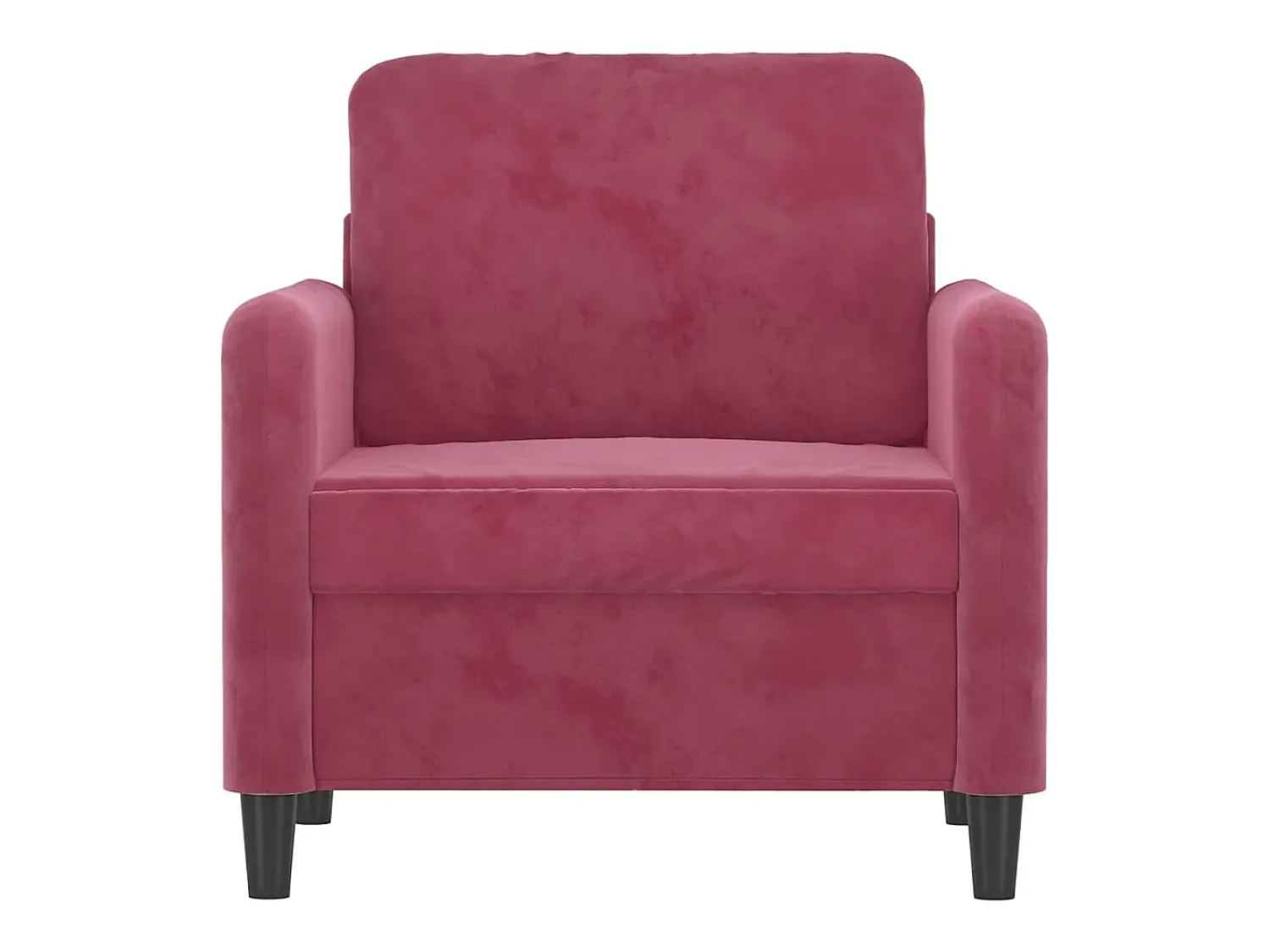 Poltrona* Poltrona 60 cm veludo -tinto PT161532 Vermelho