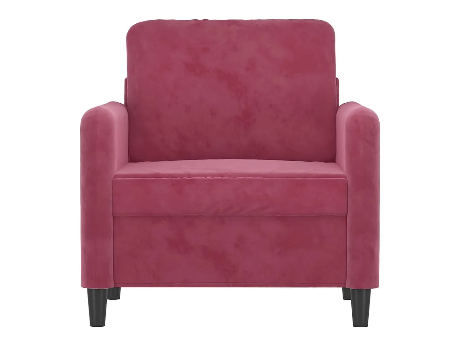 Poltrona* Poltrona 60 cm veludo -tinto PT161532 Vermelho