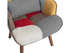 Best Hauss Spole Poltrona a condizer com apoio para os pés - Para sala de estar, quarto Natural escuro