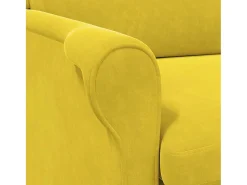 Poltrona*vidaxl poltrona 76 x 94 x 102 cm Veludo Amarelo