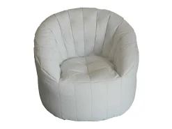 Poltrona|Talamo Italia Poltrona Amenso, Assento almofadado, Sofá individual de sala, Cadeira com braços, Fabricado em Itália, 80x80 h80 cm, Branco