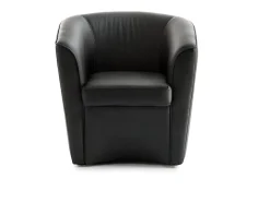 Talamo Italia Poltrona Annaluna, Poltrona de sala de estar, 100% Made in Italy, Poltrona relaxante em couro ecológico, 70x60h74 cm,^ Poltrona
