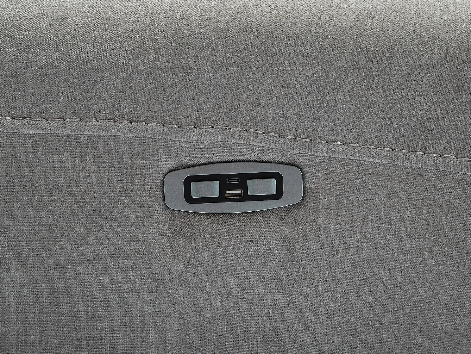 Poltrona*Vente-unique Poltrona articulada elétrica em tecido cinza - DJARALO Cinzento