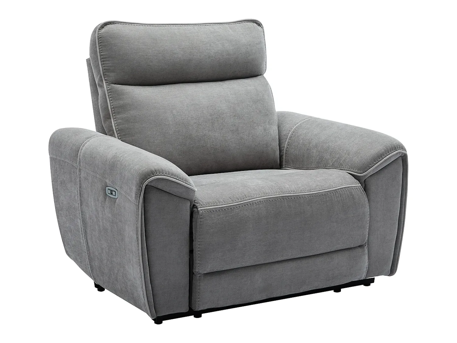 Poltrona*Vente-unique Poltrona articulada elétrica em tecido cinza - DJARALO Cinzento