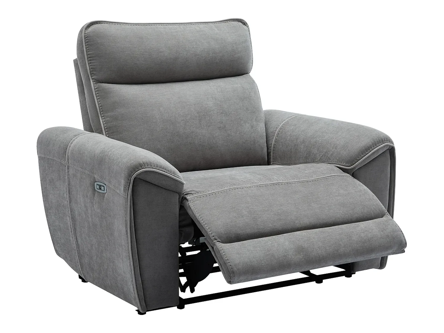 Poltrona*Vente-unique Poltrona articulada elétrica em tecido cinza - DJARALO Cinzento