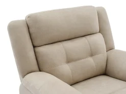 Poltrona*Vente-unique Poltrona articulada elétrica em microfibra ORTIANO Bege