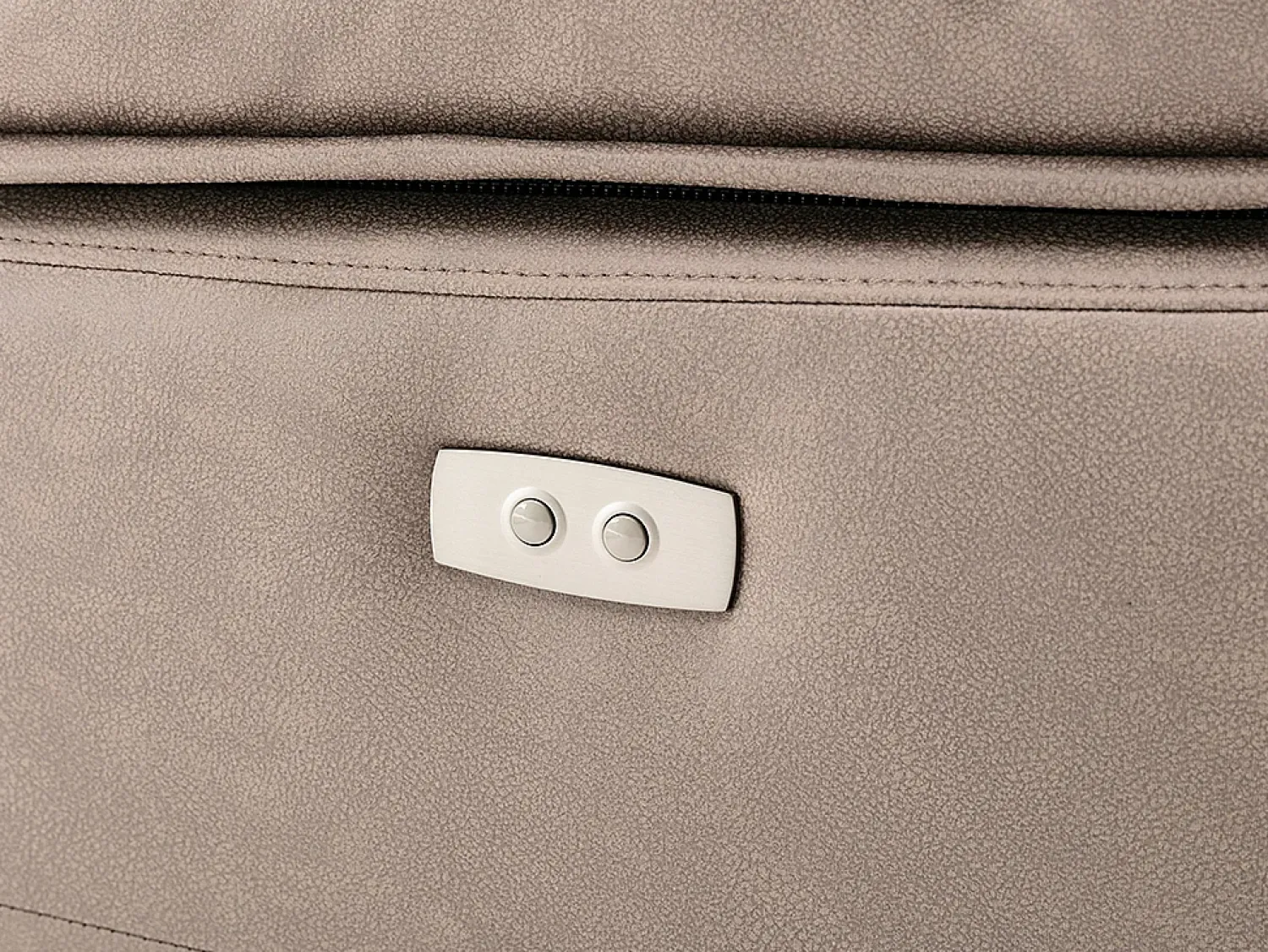 Poltrona|Vente-unique Poltrona articulada elétrica em tecido com 1 porta USB DOLENE Taupe