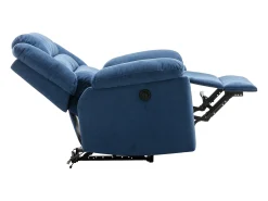 Poltrona|Vente-unique Poltrona articulada elétrica em tecido BUROLO Azul