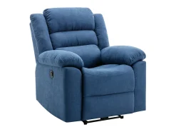 Poltrona|Vente-unique Poltrona articulada elétrica em tecido BUROLO Azul