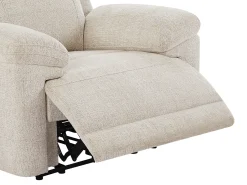Poltrona*Vente-unique Poltrona articulada elétrica em tecido KELUNO Bege