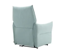 Vente-unique Poltrona articulada elétrica em tecido azul-claro estilo contemporâneo MODOC^ Poltrona