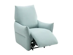 Vente-unique Poltrona articulada elétrica em tecido azul-claro estilo contemporâneo MODOC^ Poltrona