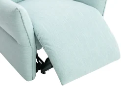 Vente-unique Poltrona articulada elétrica em tecido azul-claro estilo contemporâneo MODOC^ Poltrona