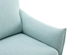 Vente-unique Poltrona articulada elétrica em tecido azul-claro estilo contemporâneo MODOC^ Poltrona