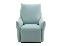 Vente-unique Poltrona articulada elétrica em tecido azul-claro estilo contemporâneo MODOC^ Poltrona