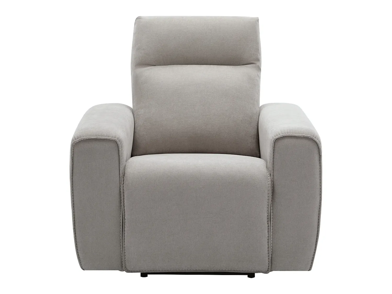 Poltrona|Vente-unique Poltrona articulada elétrica em tecido cor cinza LORGITA Cinzento claro / Cinzento