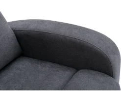 Vente-unique Poltrona articulada em tecido cinza estilo contemporâneo EVELYN^ Poltrona