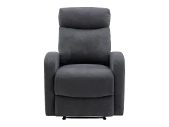 Vente-unique Poltrona articulada em tecido cinza estilo contemporâneo EVELYN^ Poltrona
