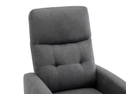 Clearance Vente-unique Poltrona articulada em tecido capitonê cor antracite JARAMILO Cinza antracite